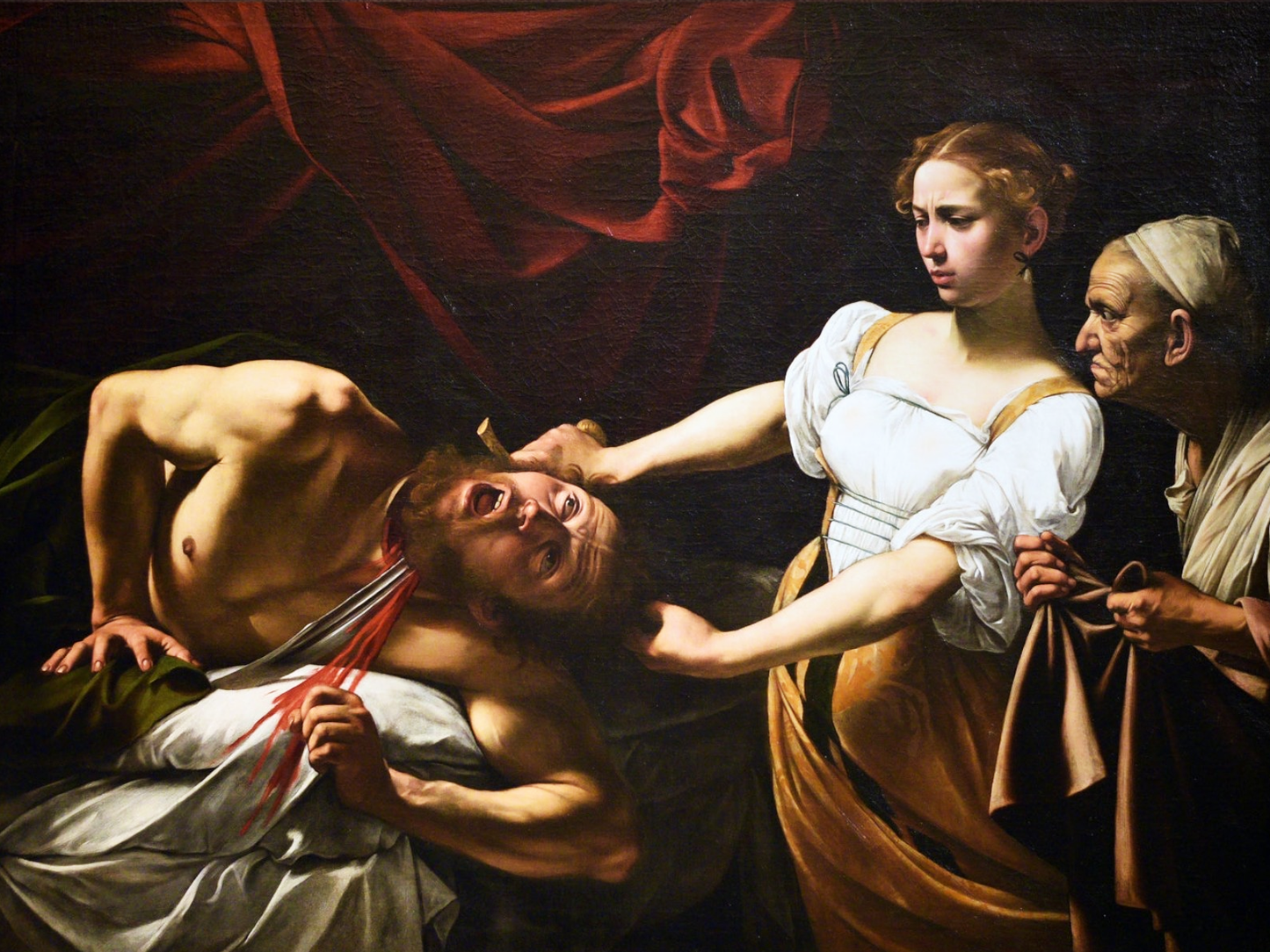 Giuditta e Oloferne di Caravaggio su pregiata carta Amalfi