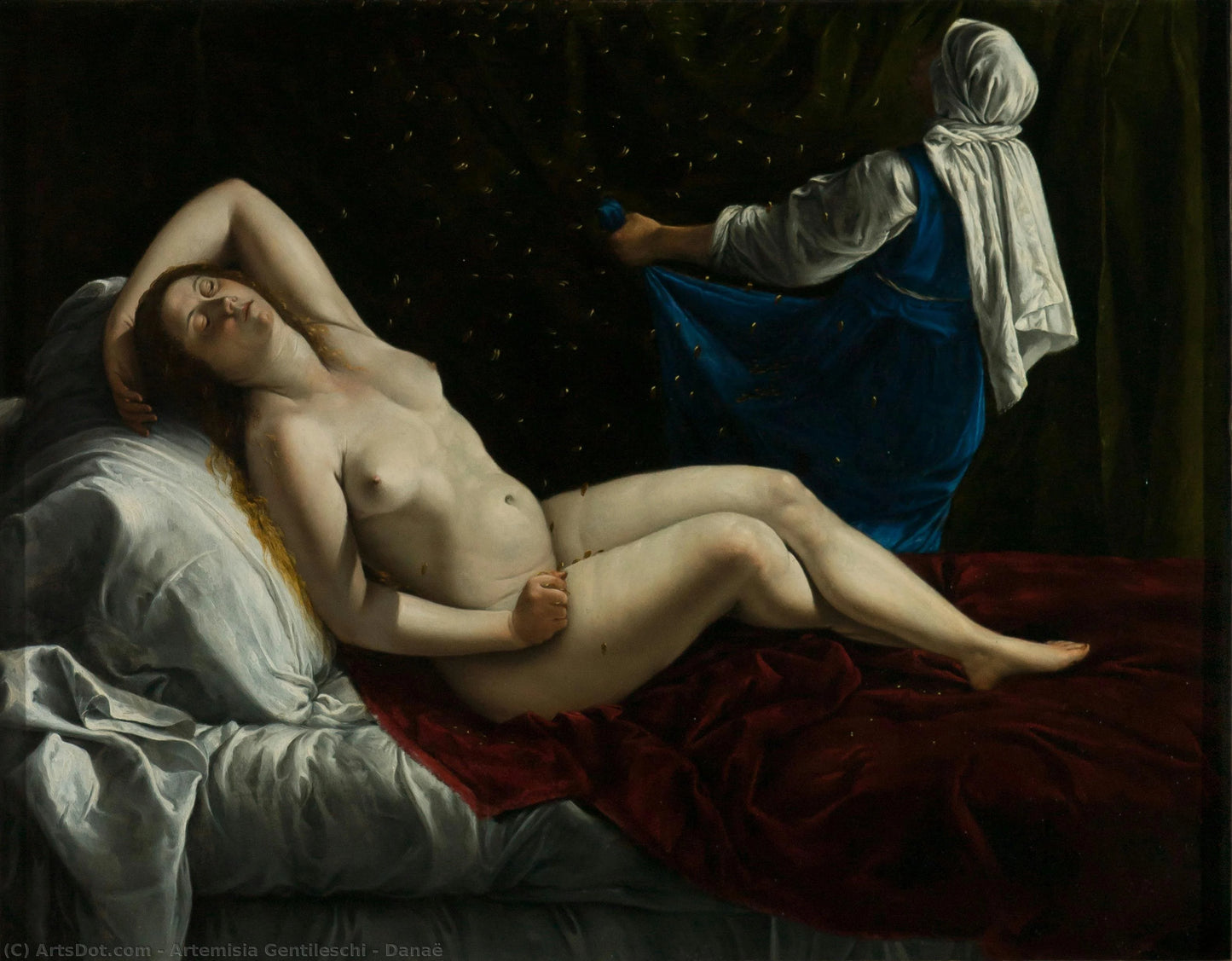 Danaë by Artemisia Gentileschi on refined Amalfi paper