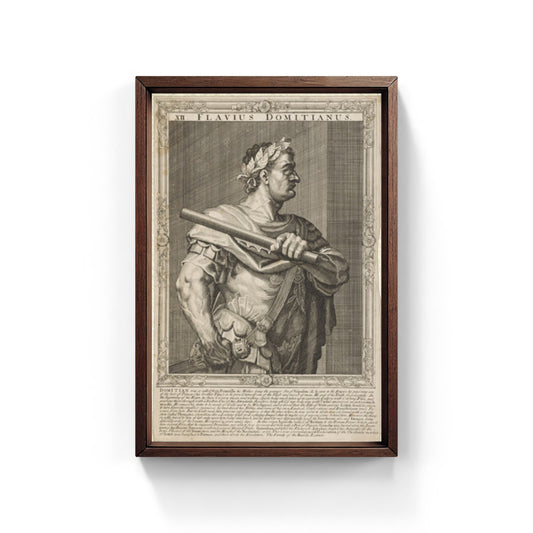 Domitian, emperor of Rome. Line engraving by A. Sadeler