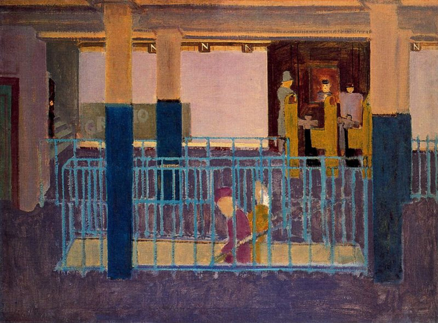 Ingresso alla metropolitana di Mark Rothko su pregiata carta Amalfi