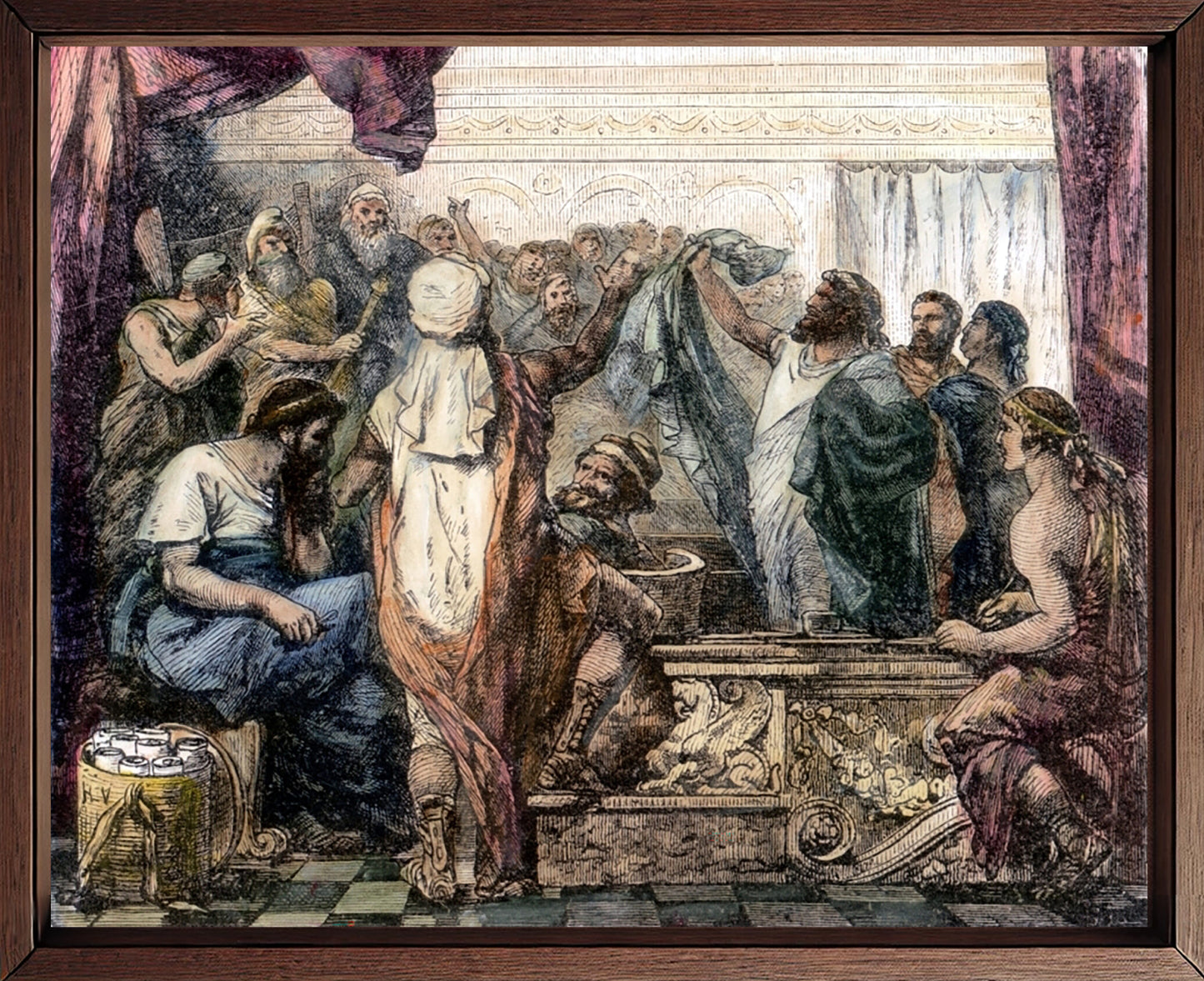 Fabius Maximus in front of the Senate of Carthage of the Library of Universal History