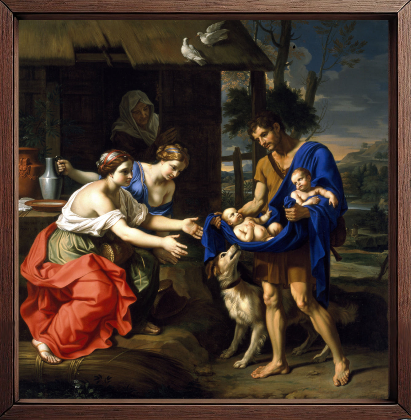 The shepherd Faustulus bringing Romulus and Remus to his wiife