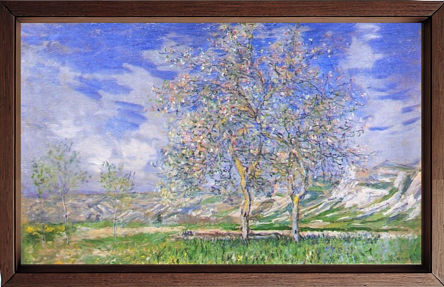 Peri in fiore, quadro di Claude Monet