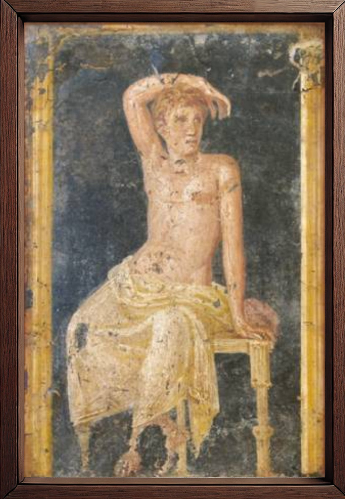 Giovane seduto, stile pompeiano