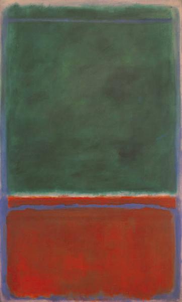 Green and Maroon di Mark Rothko su pregiata carta Amalfi