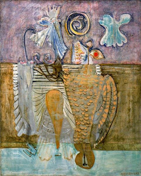Hierarchical birds di Mark Rothko su pregiata carta Amalfi