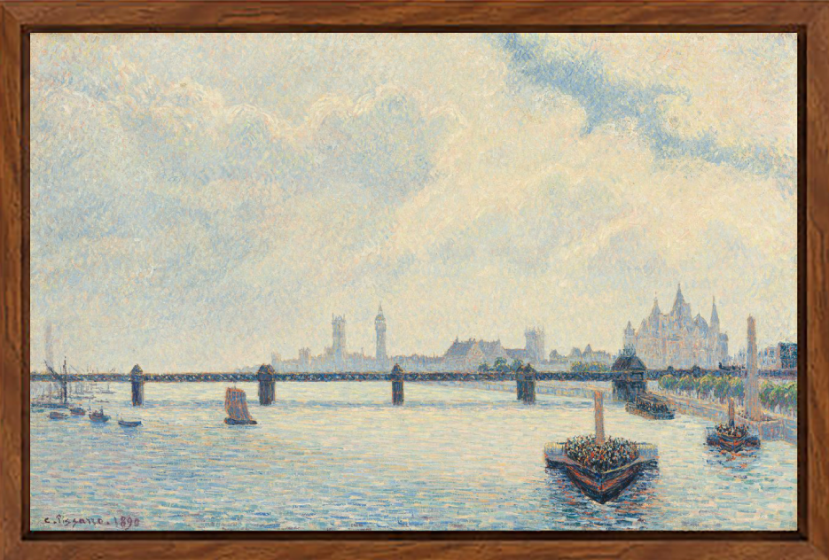 Il ponte di Charing Cross, Londra di Camille Pissarro