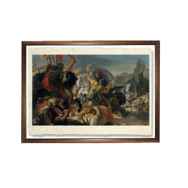 The battle of Campi Raudii (or Vercelli). Painting by Tiepolo