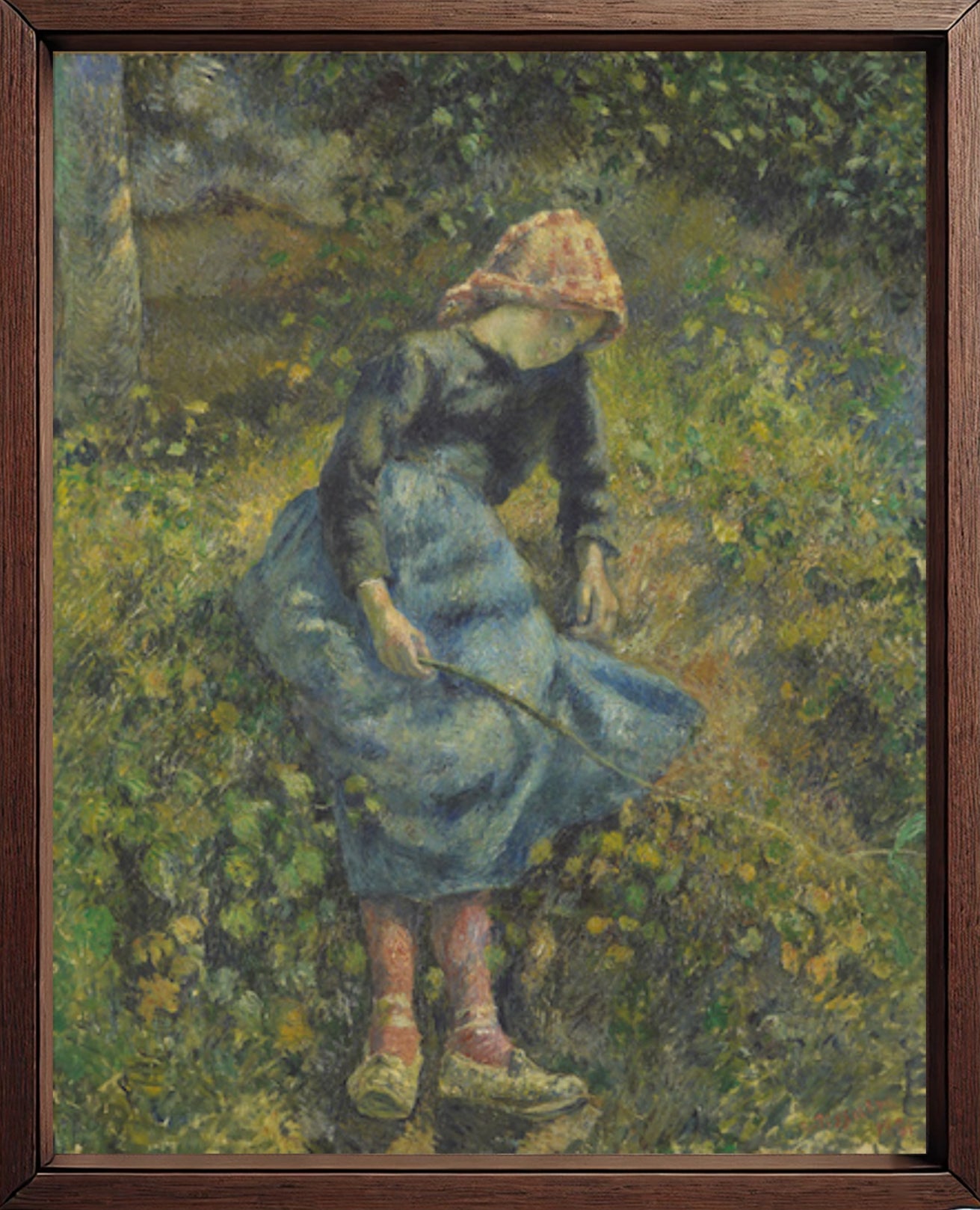 The Shepherdess 1881 by Camille Pissarro
