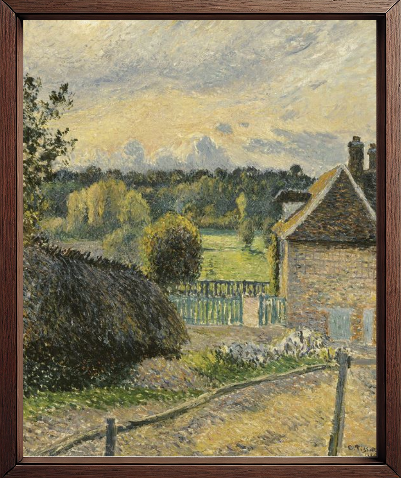 La Maison de la folie à Eragny di Camille Pissarro