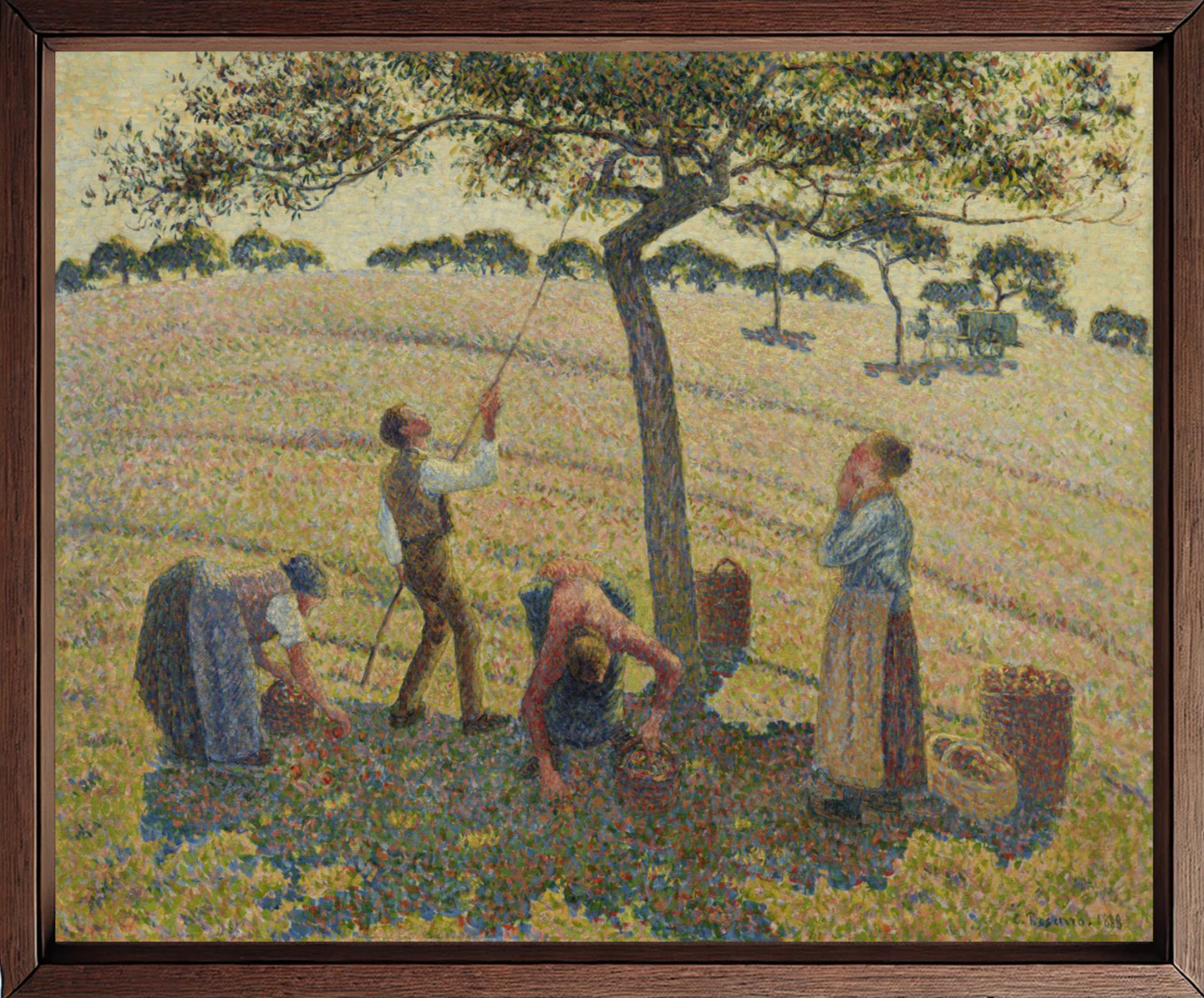 Apple Harvest Éragny, by Camille Pissarro