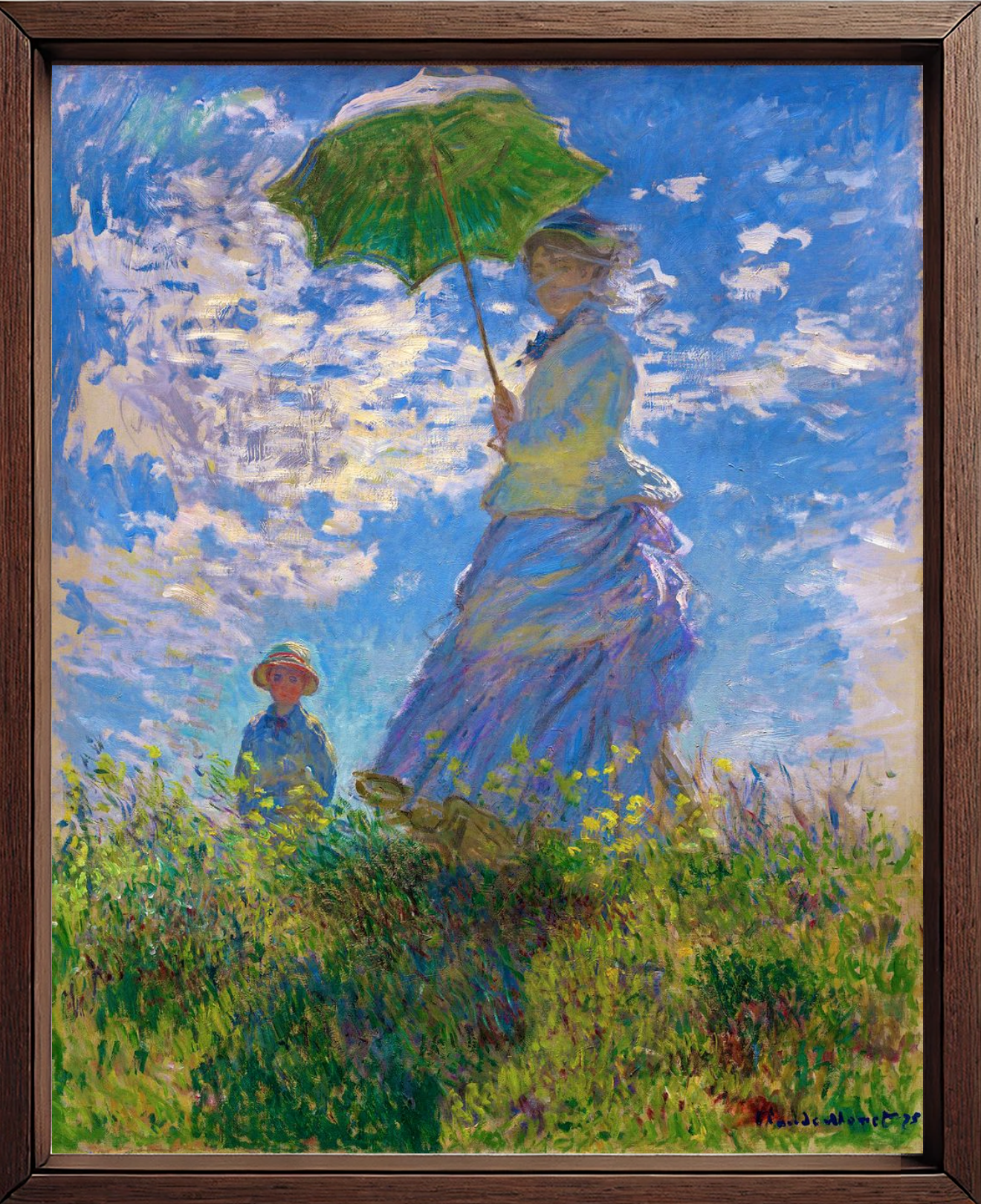 La passeggiata, quadro di Claude Monet