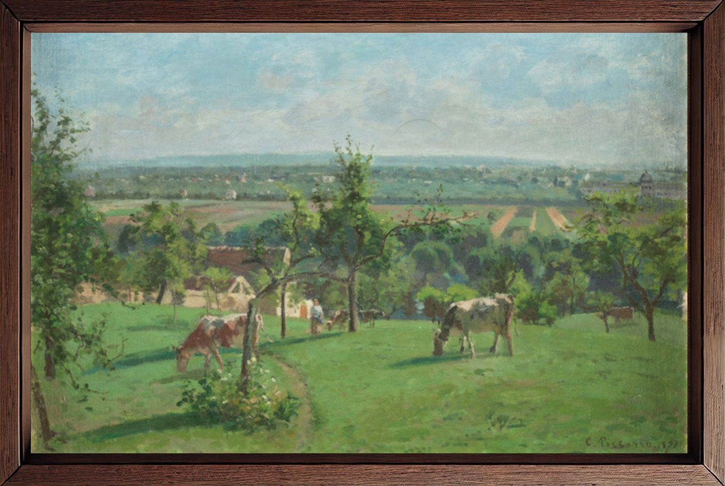The Hillside of Vesinet, Yvelines by Camille Pissarro
