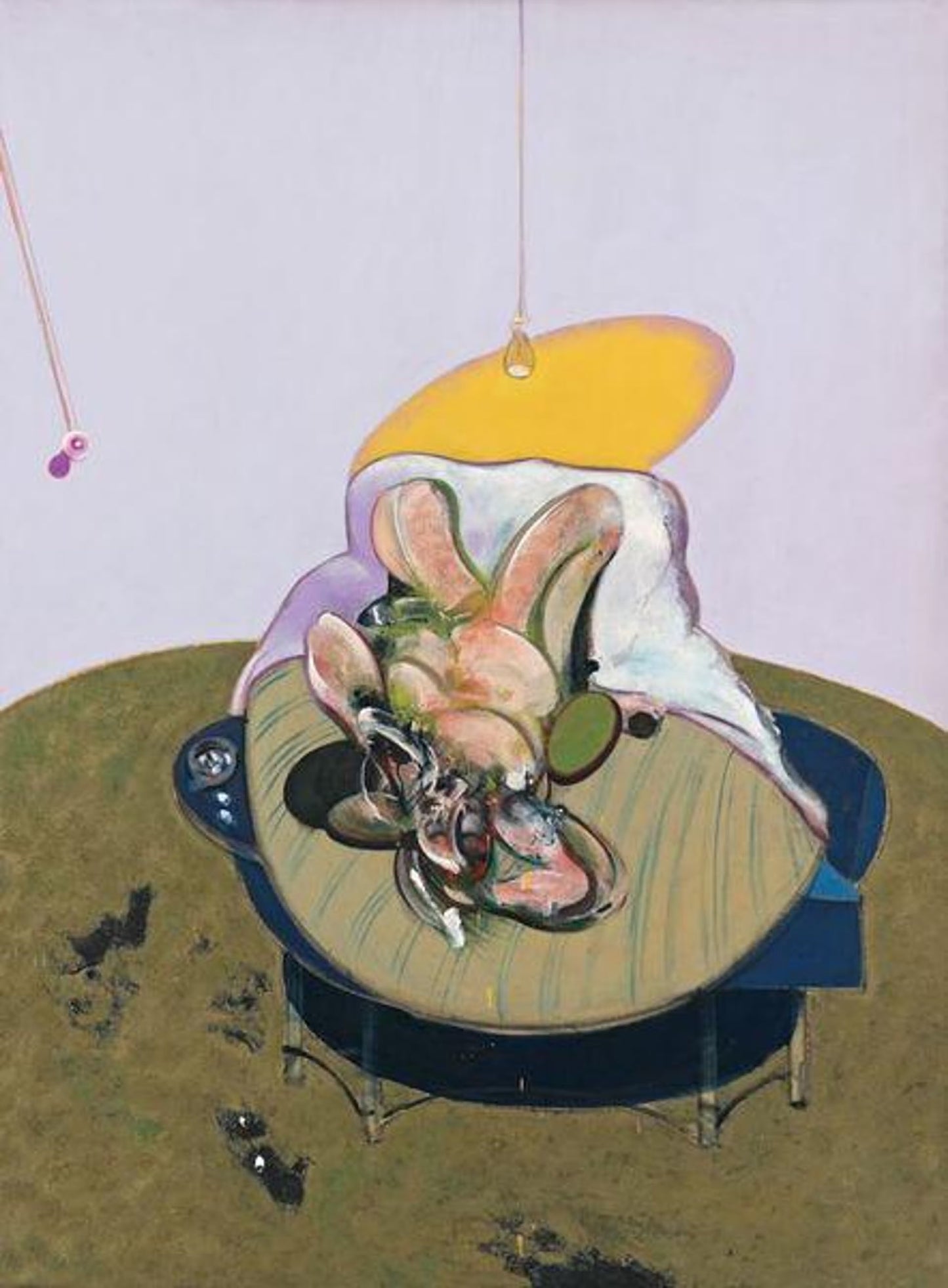 Figura sdraiata di Francis Bacon su pregiata carta Amalfi