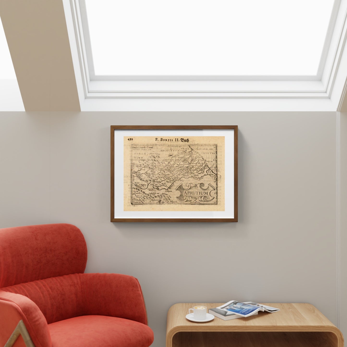 Mappa dell'Abruzzo medievale di Barent Langenes
