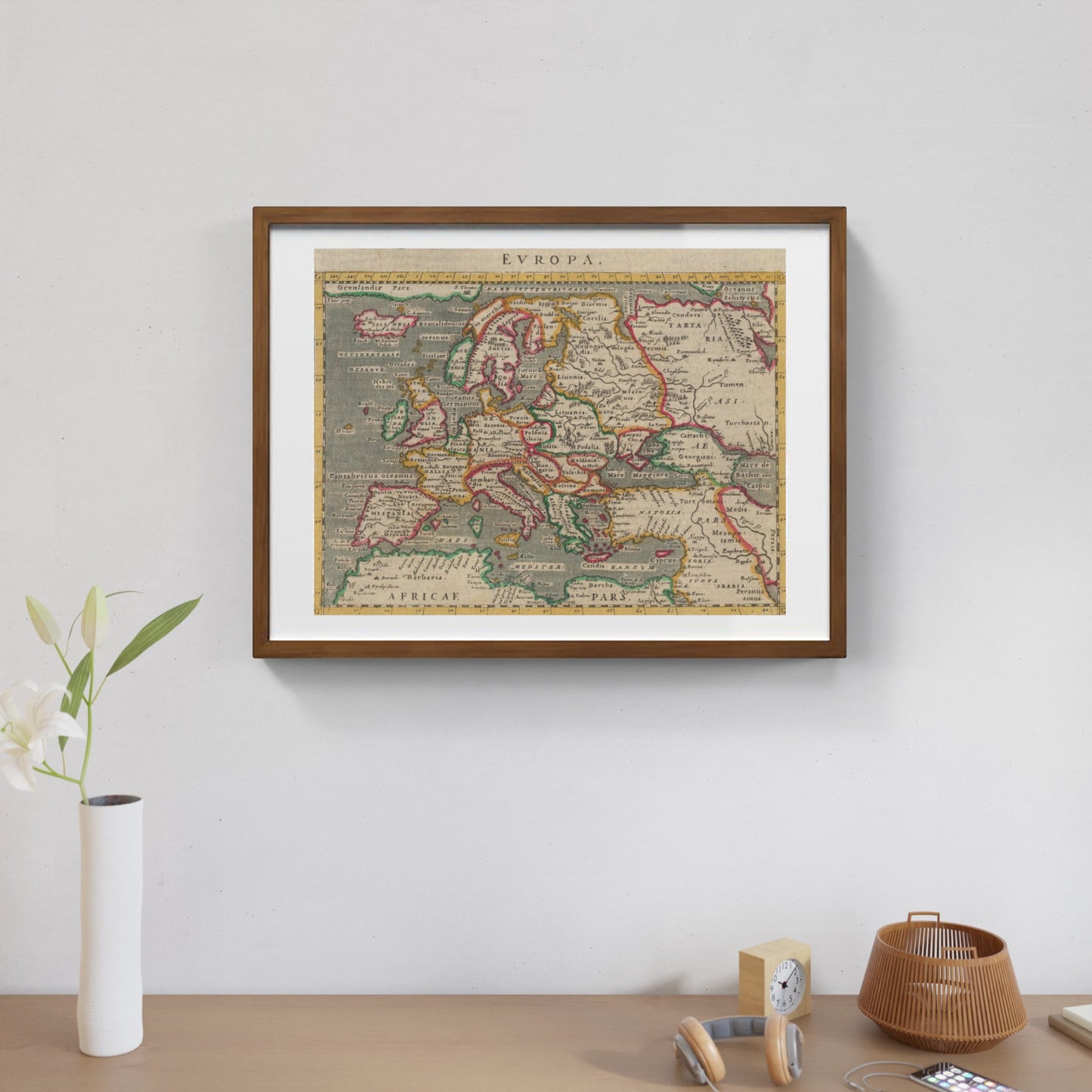 Mappa antica dell'Europa di Giovanni Antonio Magini