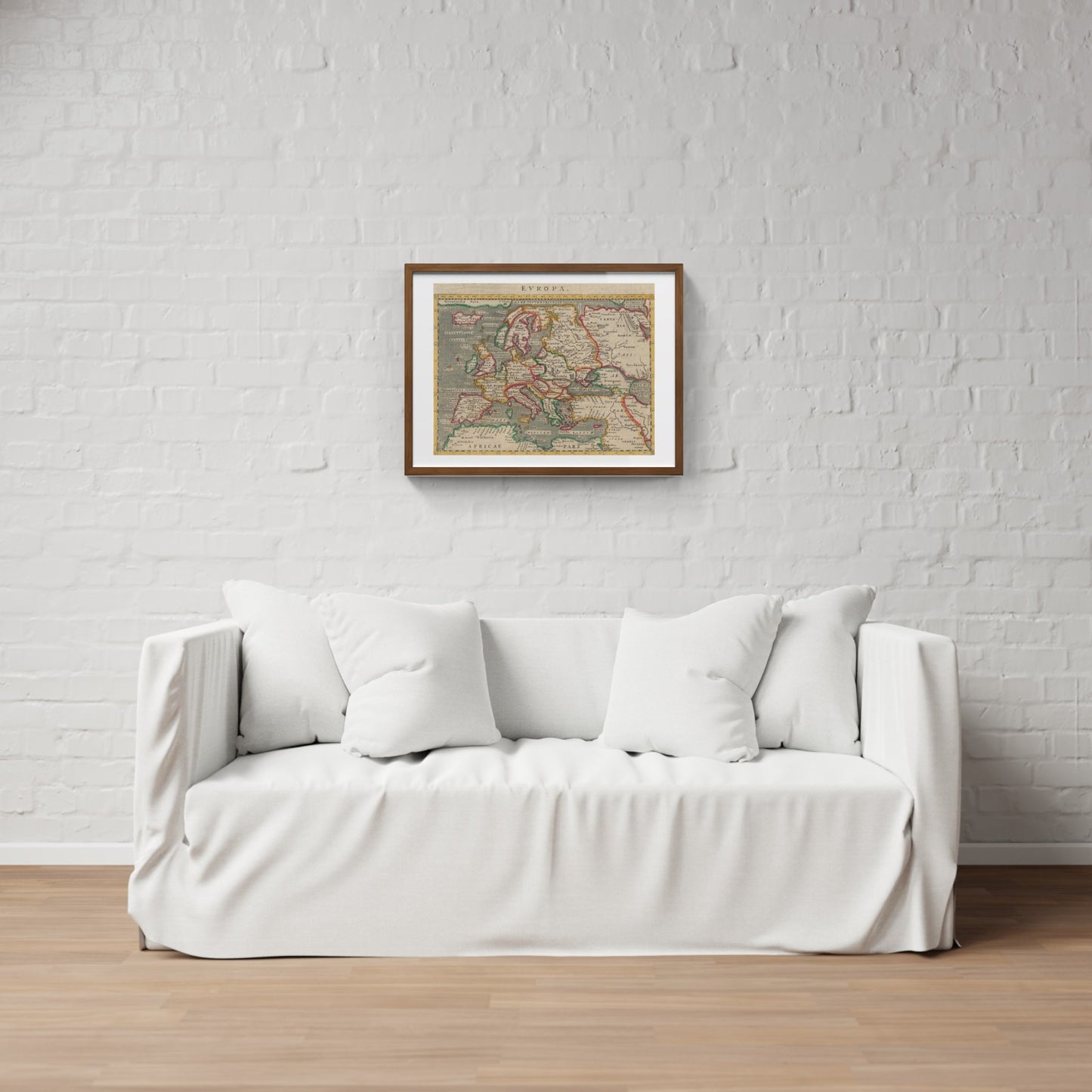 Mappa antica dell'Europa di Giovanni Antonio Magini