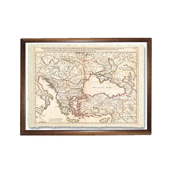 Map of the Eastern Roman Empire under Constantine, Asia Minor, Black Sea, Balkans