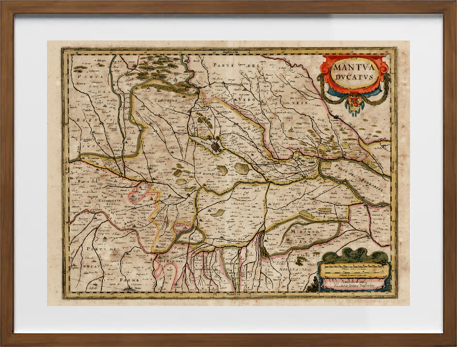 Mappa del ducato di Mantova di Jan Jansson