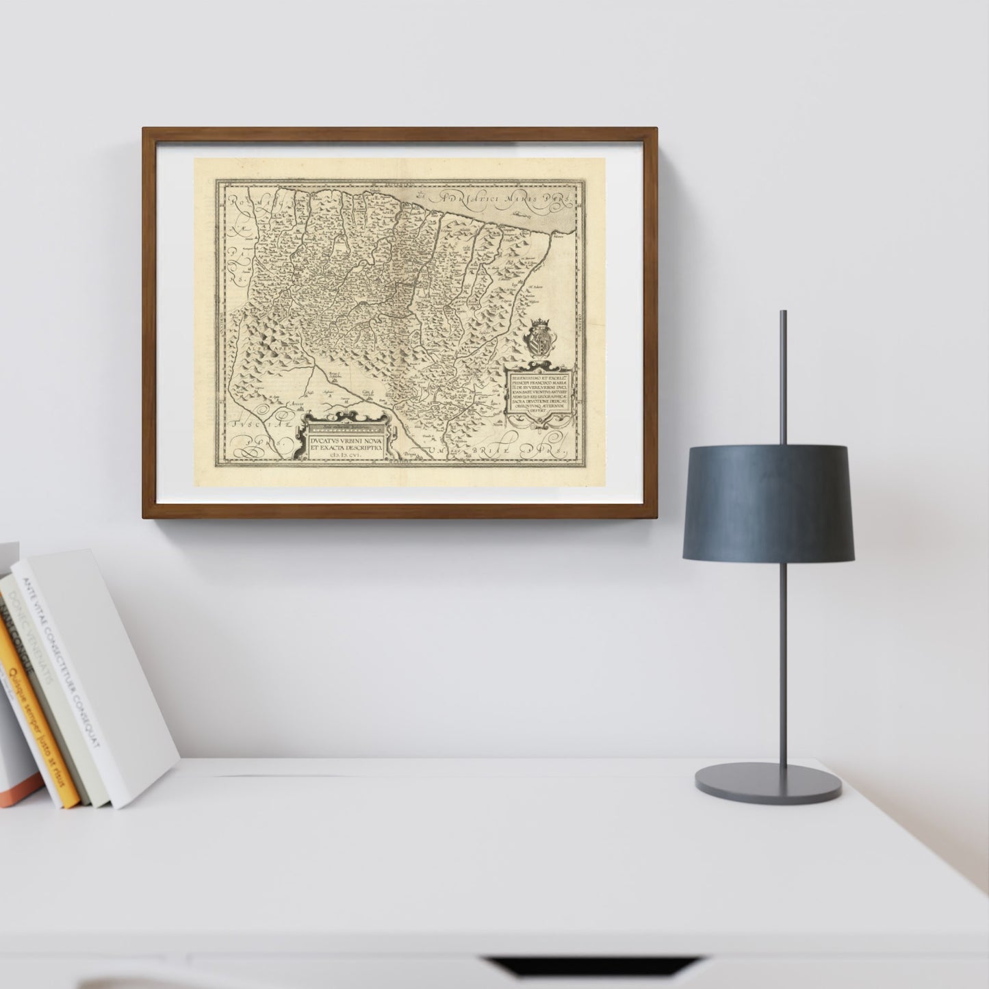 Mappa del Ducato di Urbino di Johannes Baptista Vrients