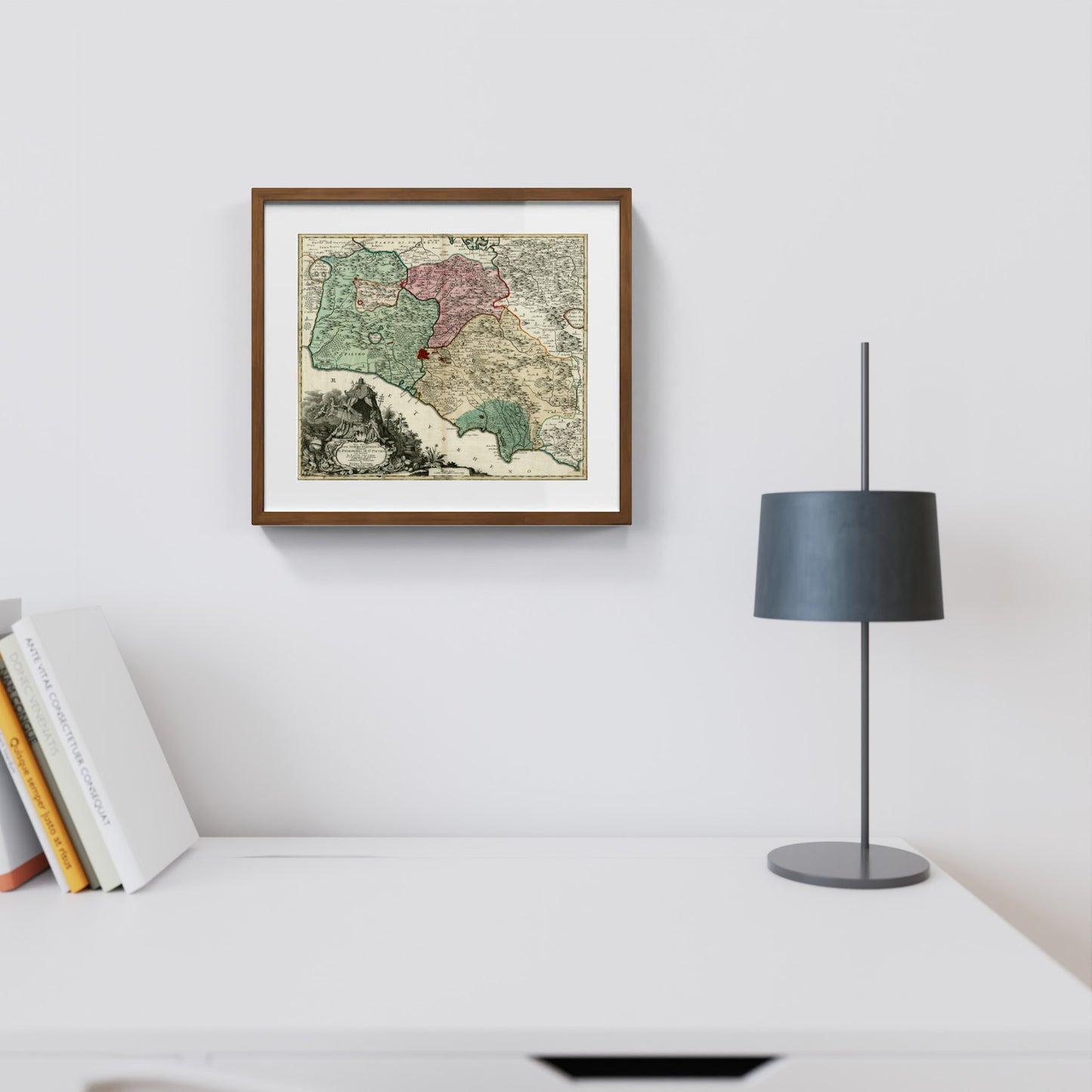 Mappa del Patrimonio di San Pietro di Matthaus Seutter
