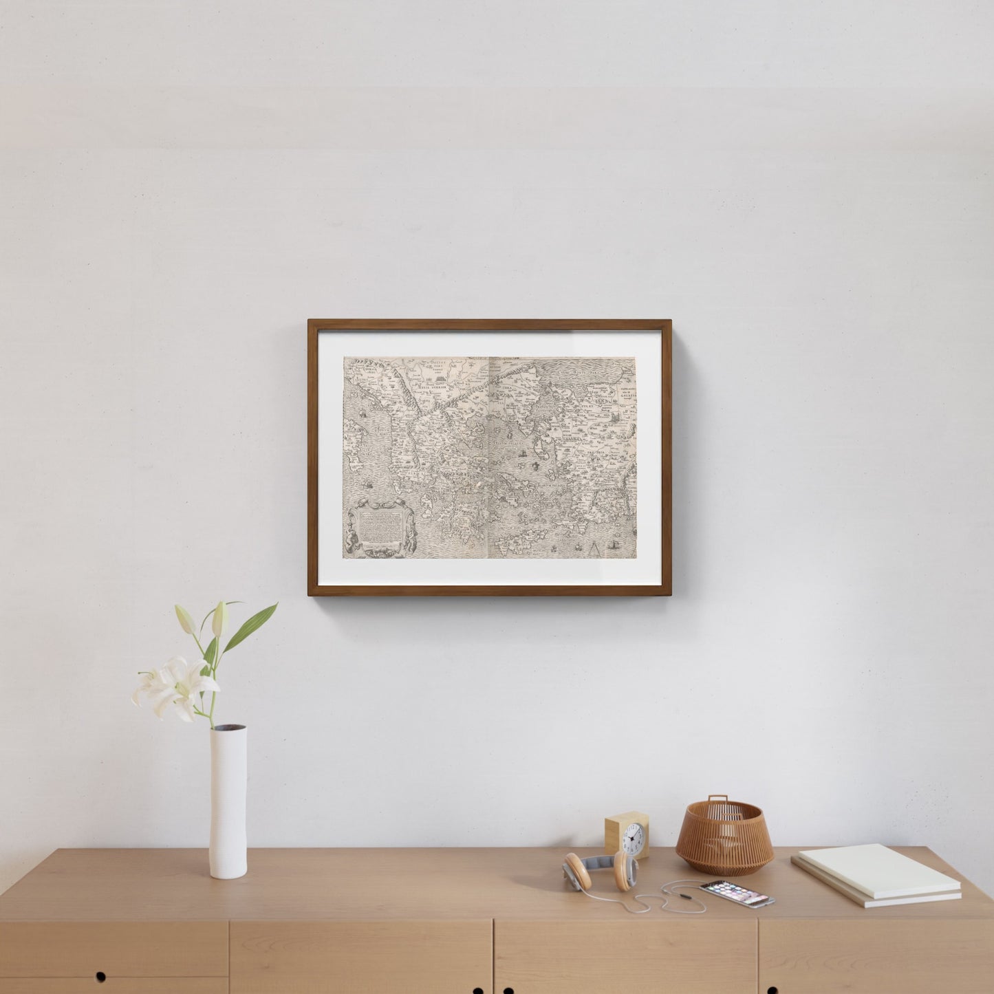 Mappa della Grecia, da "Speculum Romanae Magnificentiae" di Sebastiano di Re