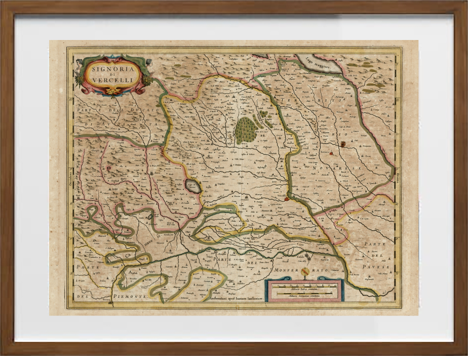 Mappa della Signoria di Vercelli di Jan Jansson