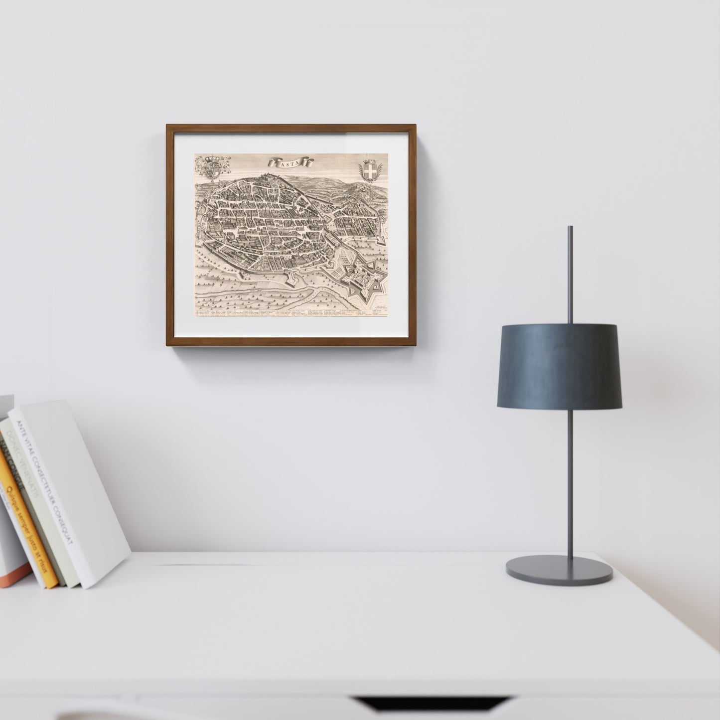 Mappa dell'antica città di Asti di Johannes et Cornelis Blaeu