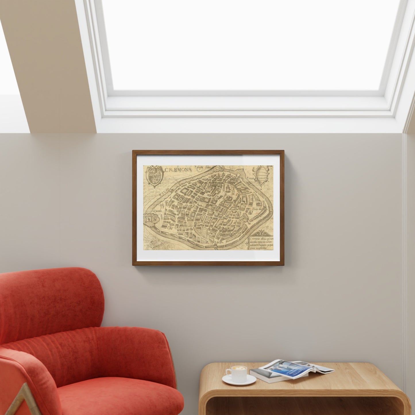 Mappa dell'antica città di Cremona di Pietro Bertelli
