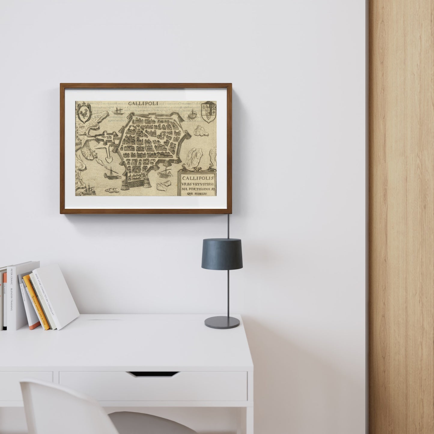 Mappa dell'antica città di Gallipoli di Pietro Bertelli
