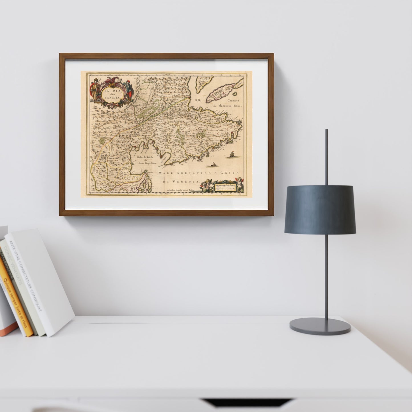 Mappa dell'antica Istria di Jan Jansson