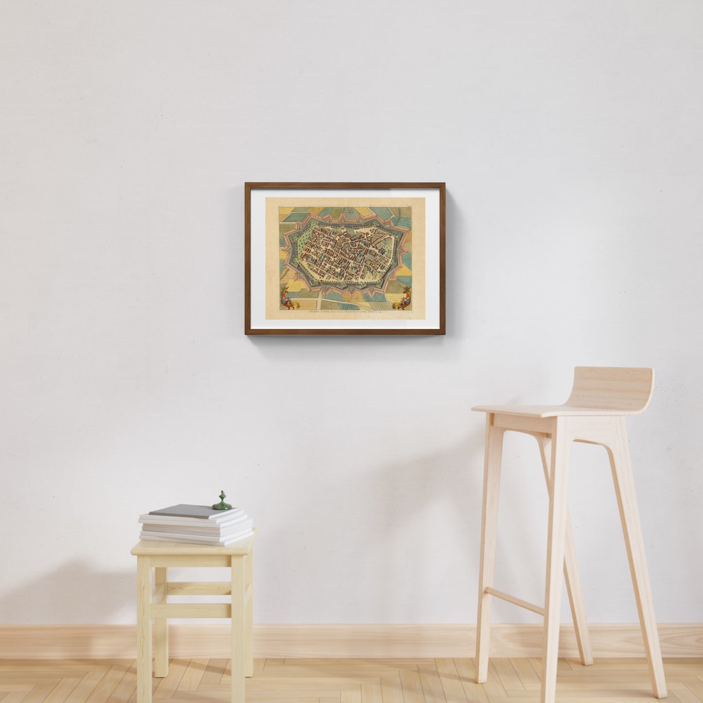 Mappa dell'antica Lucca di Pierre Mortier
