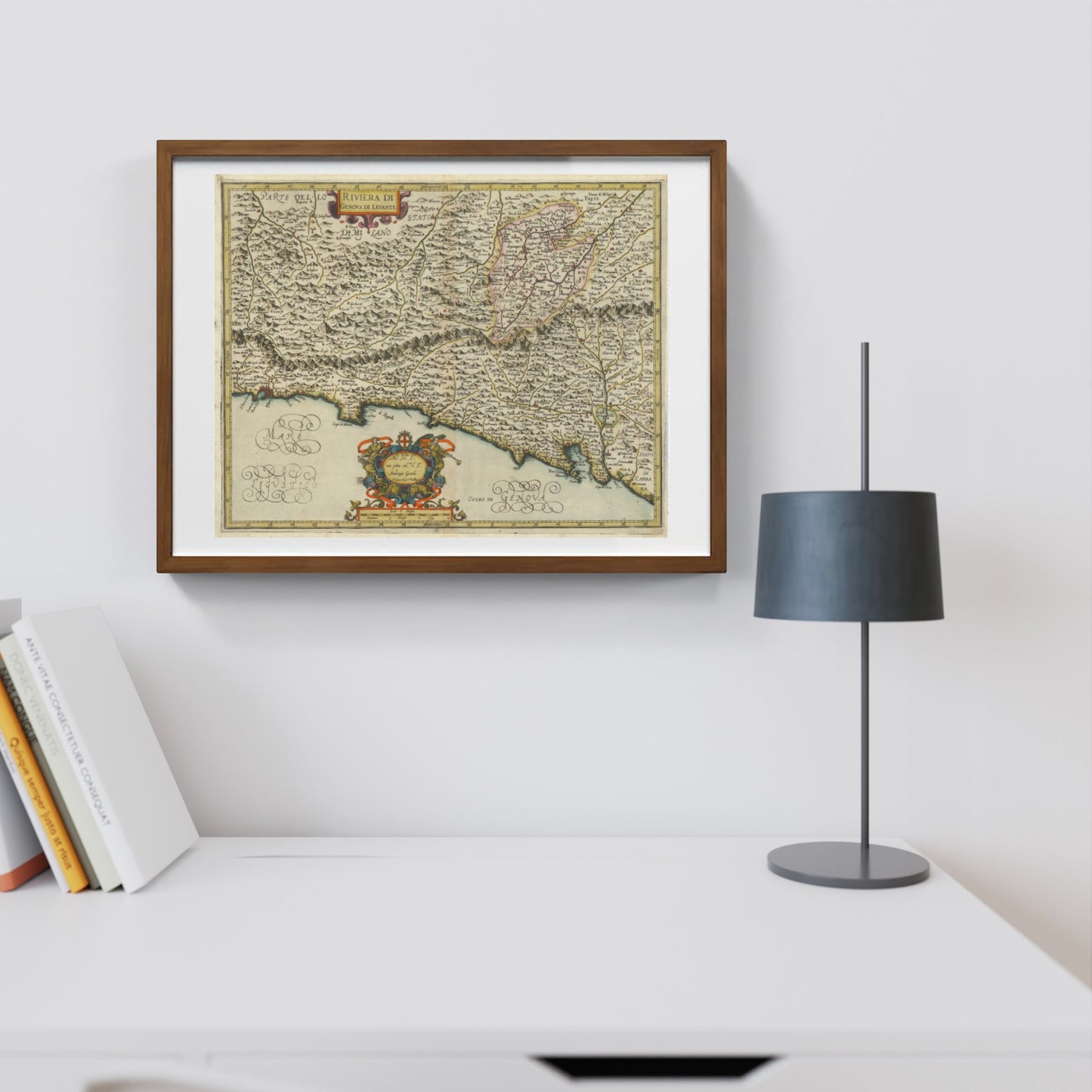 Mappa dell'antica riviera genovese del Levante di Giovanni Antonio Magini
