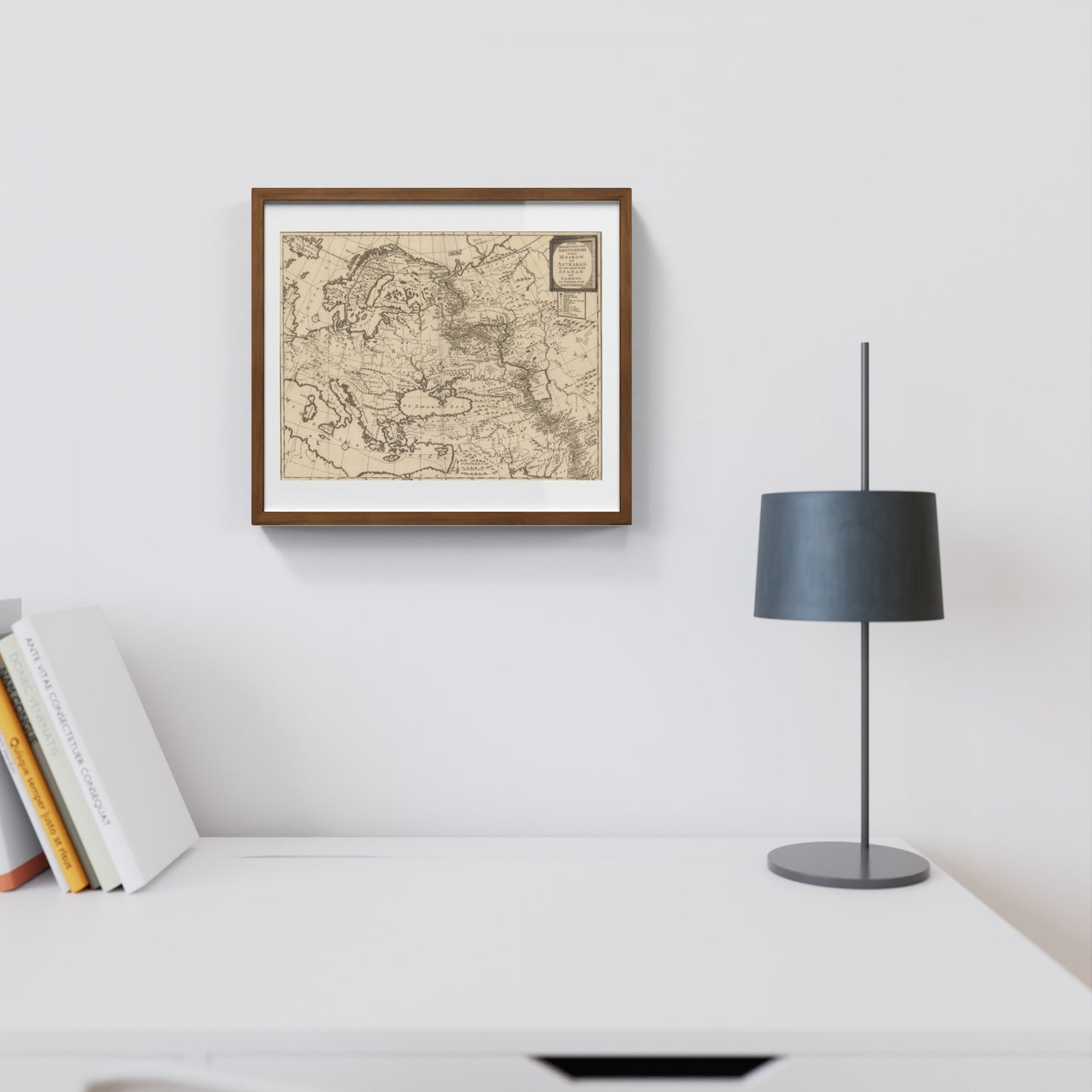 Trade route map of Europe by Isaac Tirion