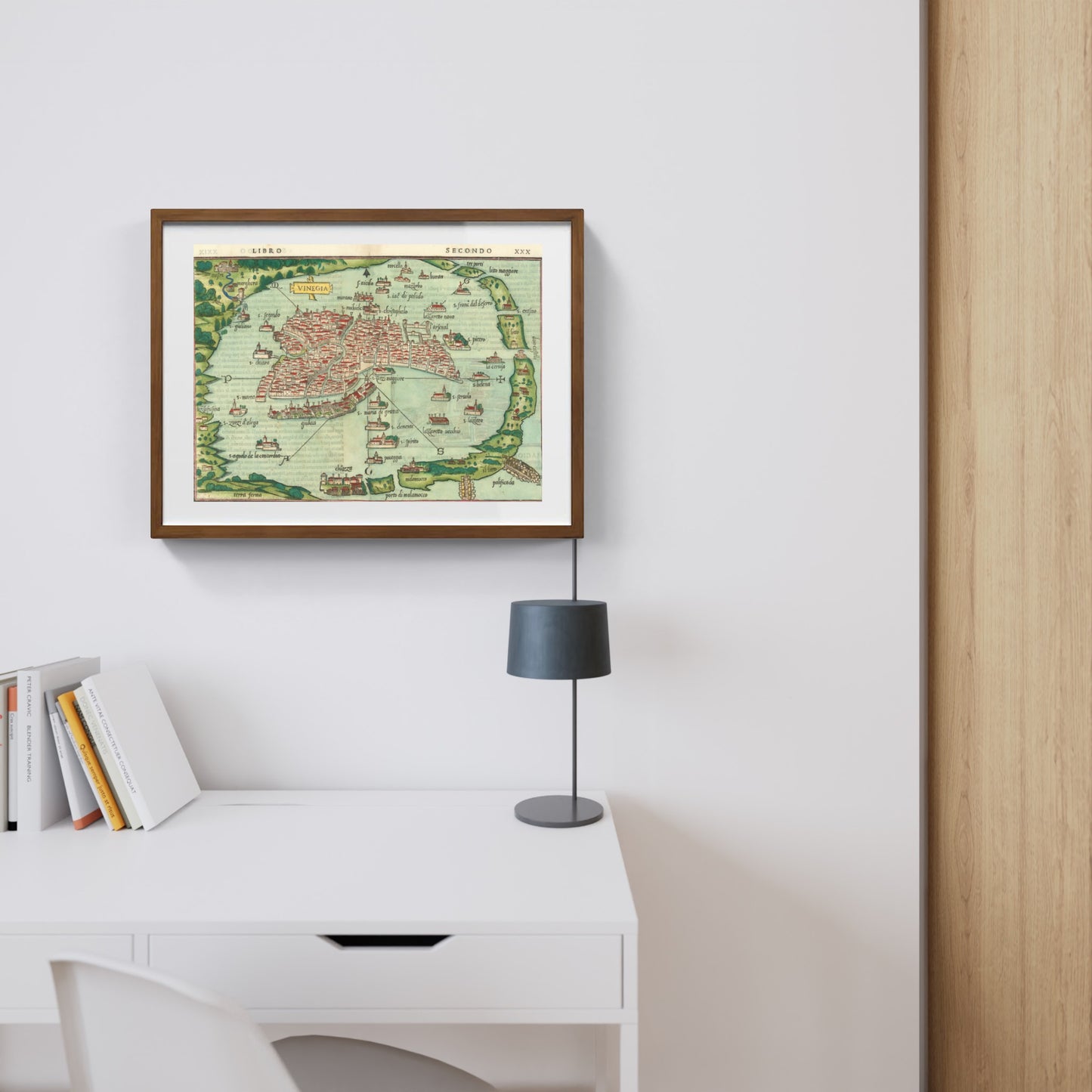 Mappa di Venezia e Murano nel 1534 di Benedetto Bordone