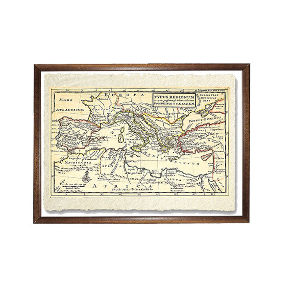Mappa della Guerra tra Pompeo e Cesare