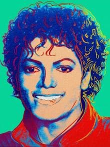 Michael Jackson di Andy Warhol su pregiata carta Amalfi