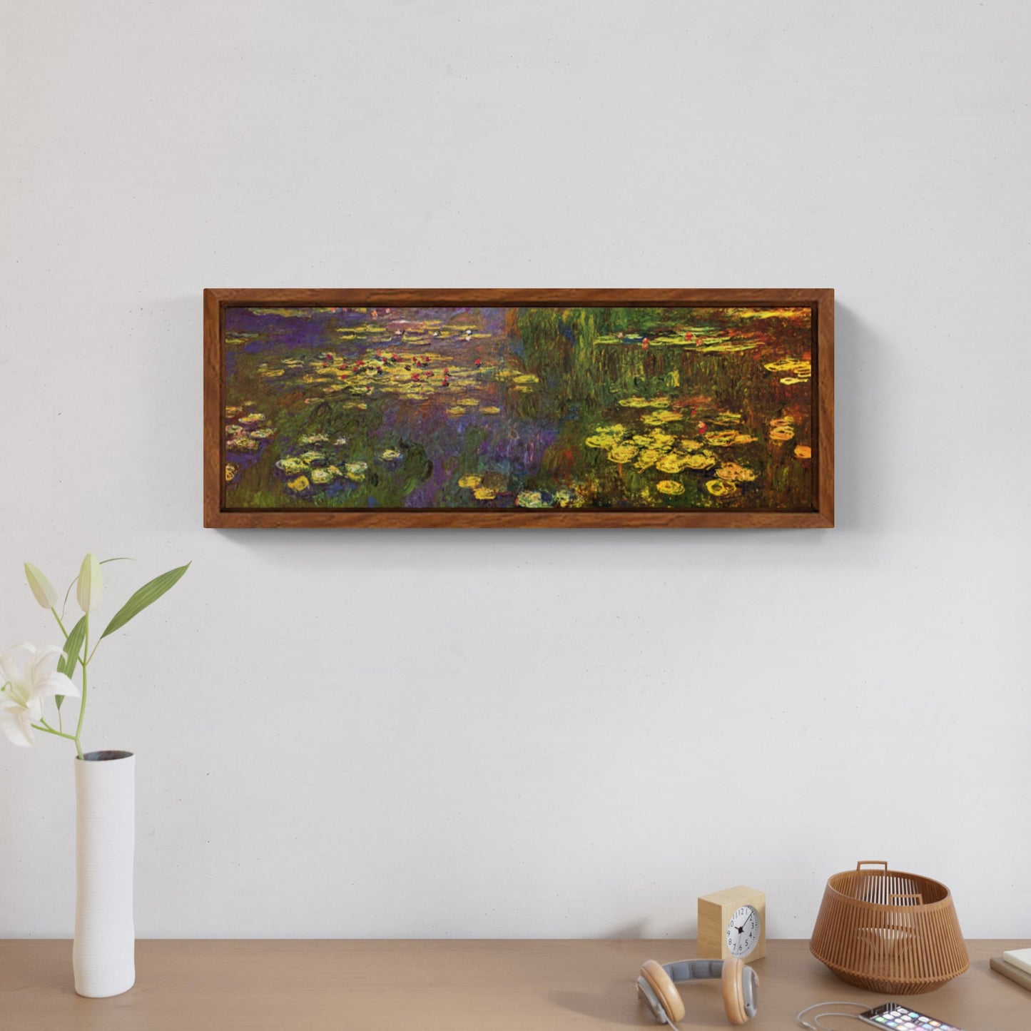 Water Lilies, evening effect, painting by Claude Monet