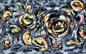 Ocean Greyness di Jackson Pollock su pregiata carta Amalfi