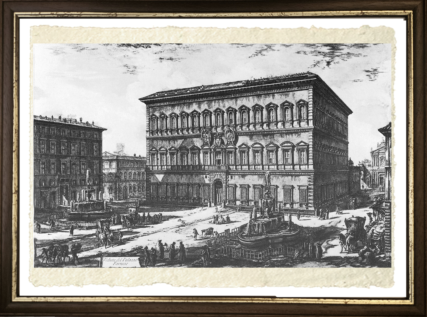 Palazzo Farnese, riproduzione di Giovanni Battista Piranesi