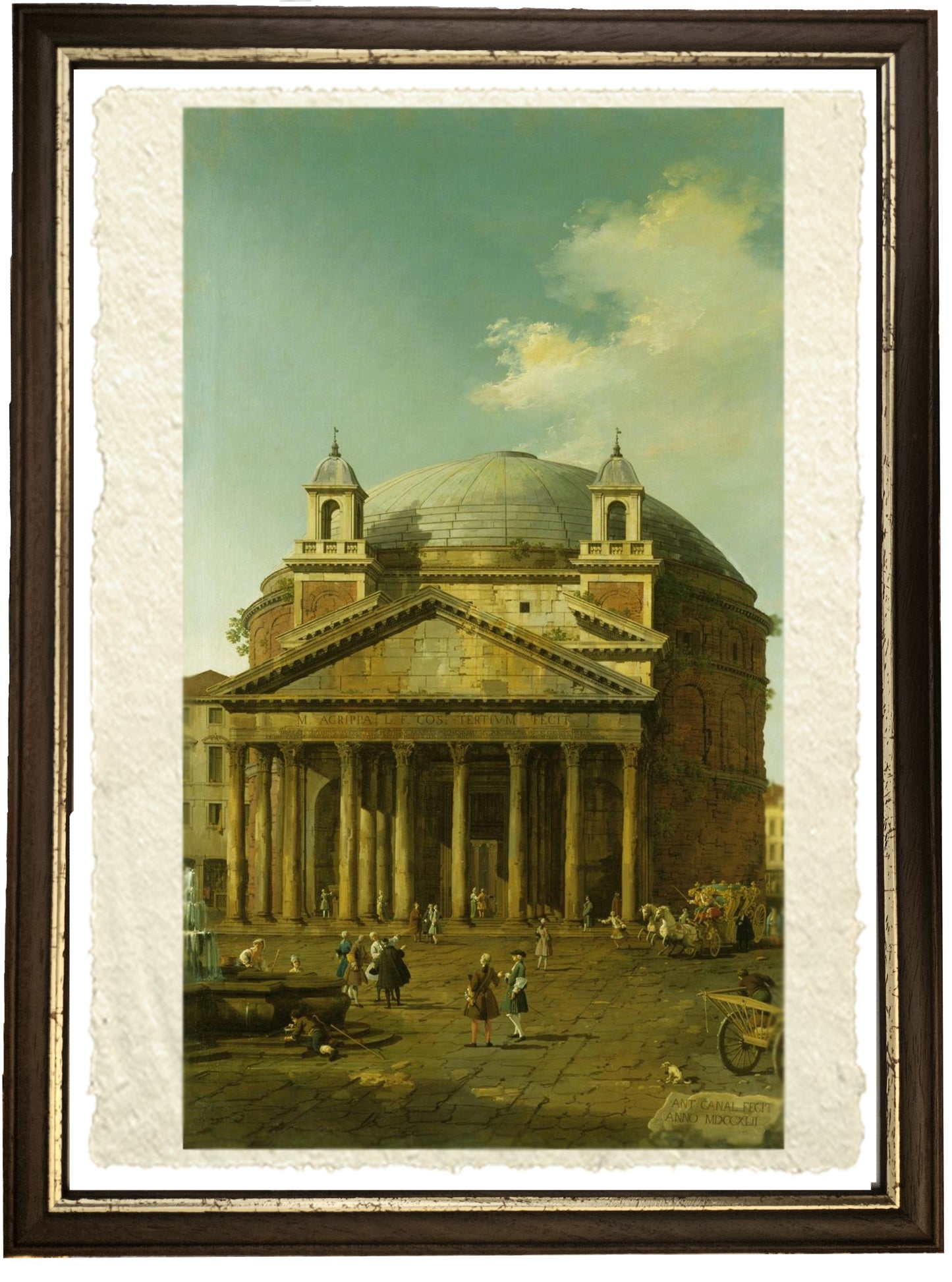Roma: il Pantheon. Veduta di Canaletto