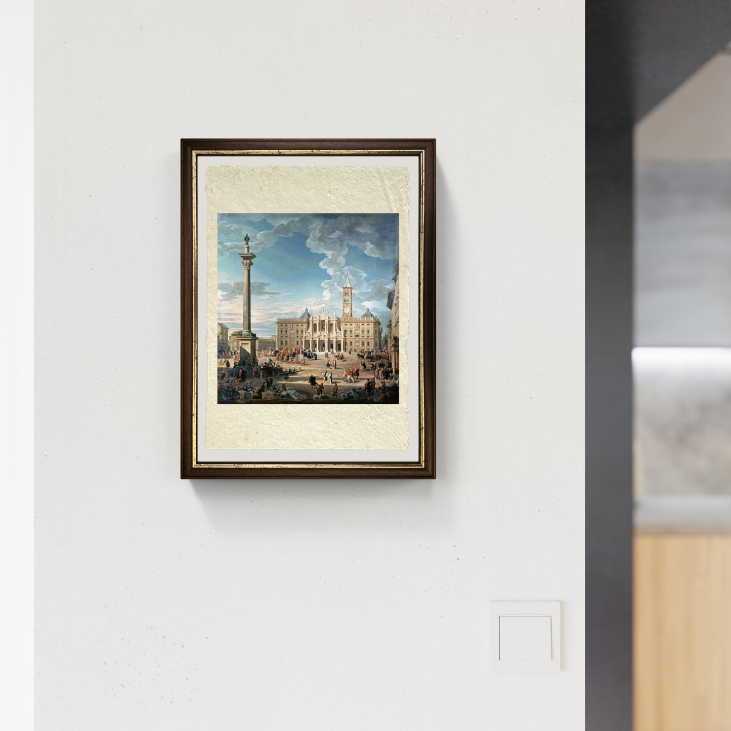 La Piazza Santa Maria Maggiore di Pannini muro