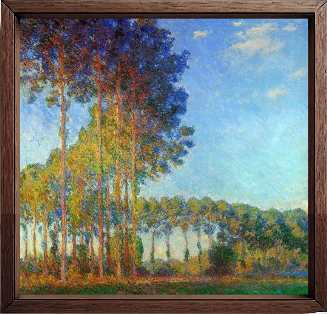 Pioppi, quadro di Claude Monet