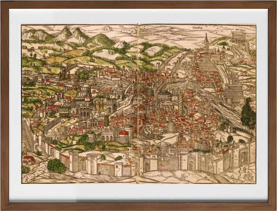 Map of medieval Rome