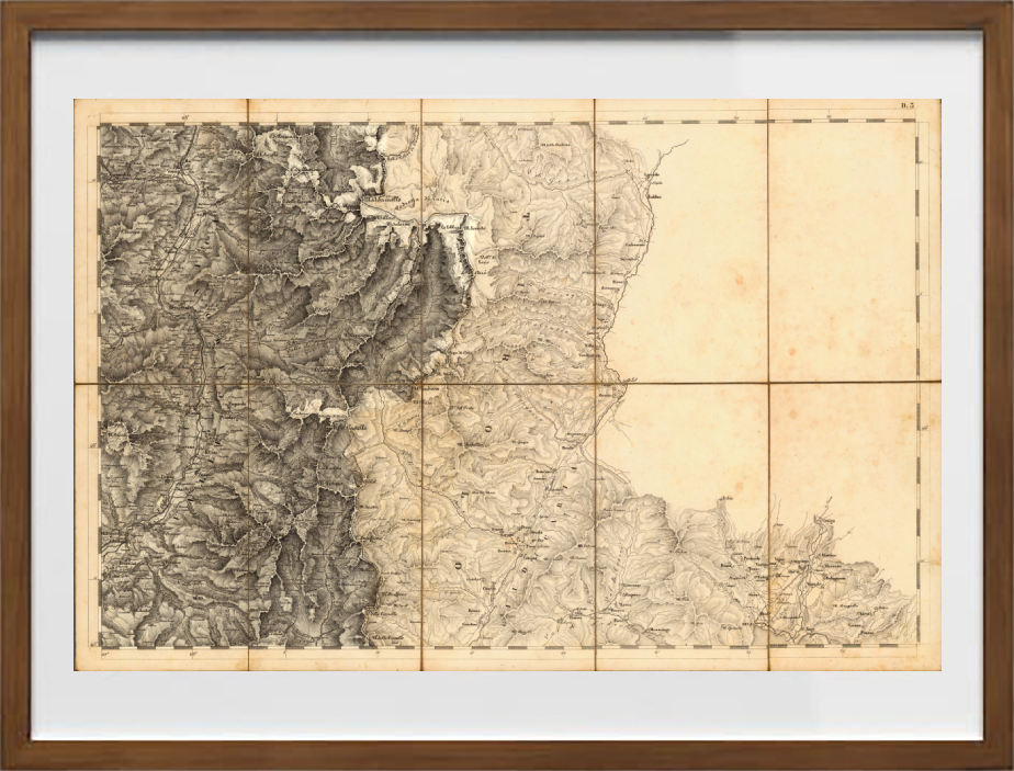 Carta Topografica Del Regno Lombardo - Veneto dell'Istituto geografico militare