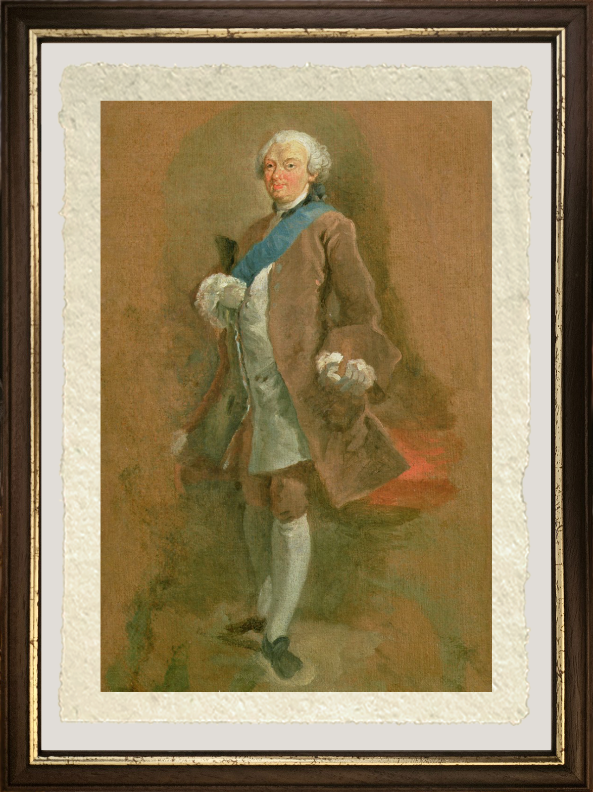 Ritratto Duca di Choiseul di Pannini cornice