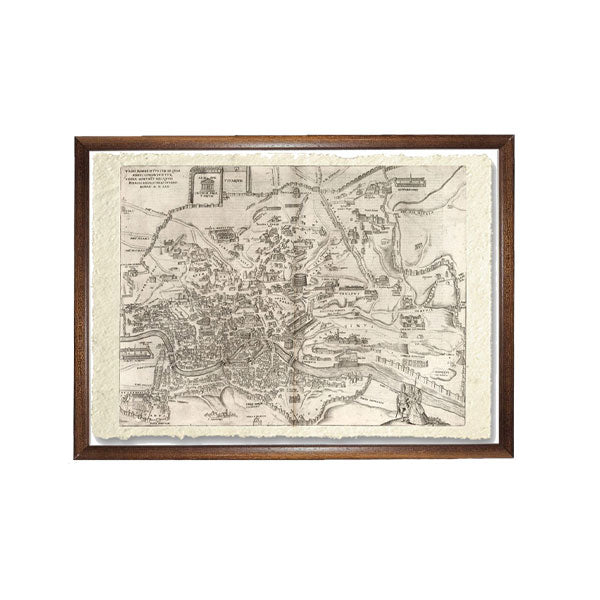 Mappa di Roma di Braun Georg 1541