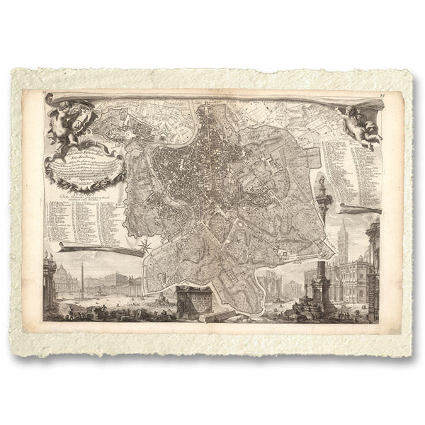 Mappa di Roma di Giovanni Battista Piranesi 1748