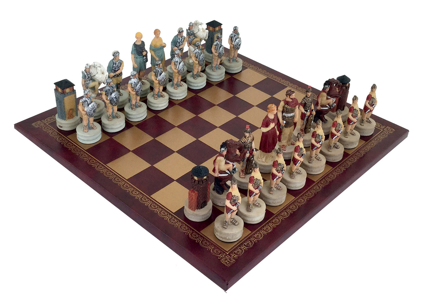 Complete chessboard Romans against Greeks