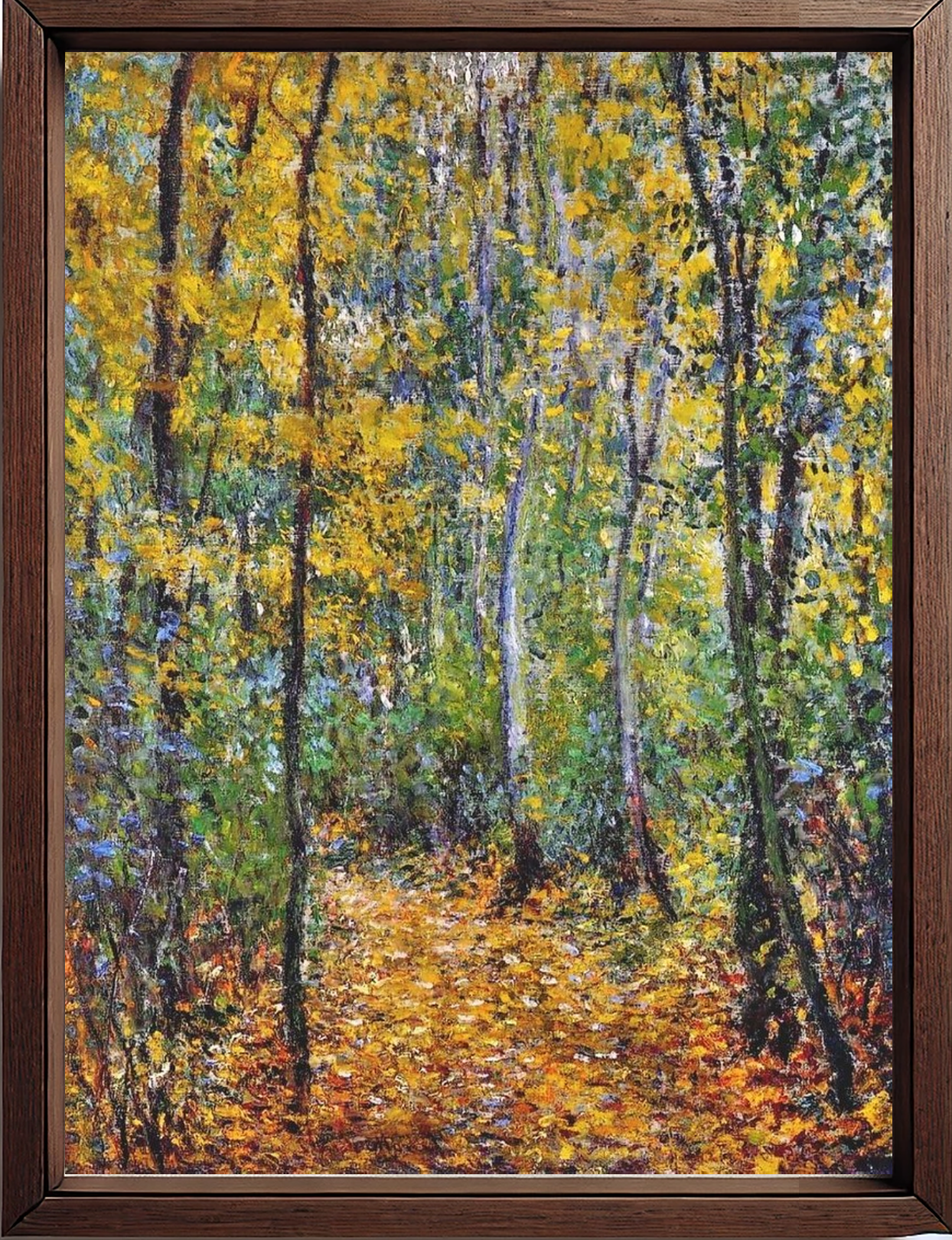 Sentieri nel bosco, quadro di Claude Monet